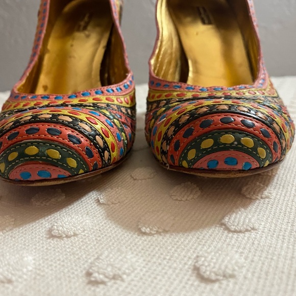 REPORT Signature Leather Woven Heels Brazil Dress Casual - Picture 15 of 16